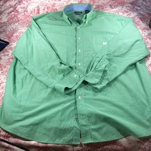 Green chaps button down green